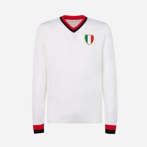 Ac Milan 1963 European Cup Final Retro Collection Away Jacket White Mens Size XL - Picture 1 of 6